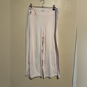 Eileen Fisher Cropped Capris Wide Leg‎ Organic Cotton Blend Size large